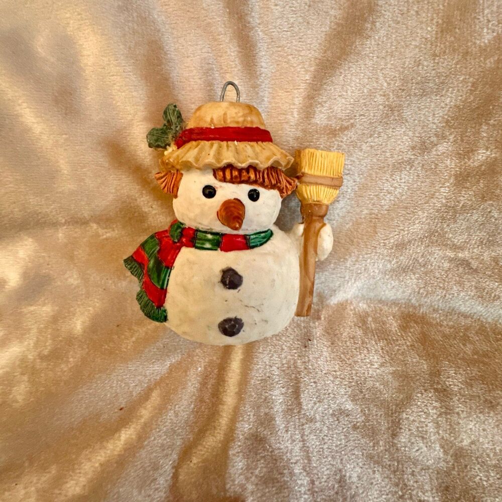 Vintage Giordano Art Ltd 1988 Christmas Chilly Snowman Ornament